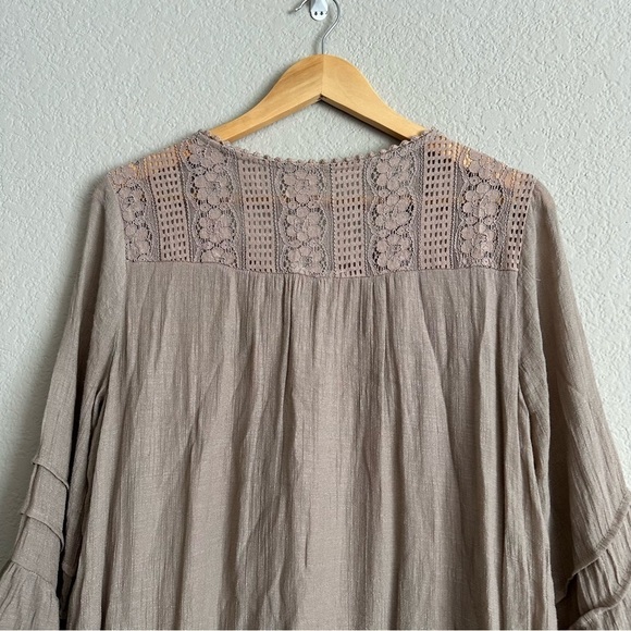 kori america beige lace bohemian dress size small - Picture 8 of 12